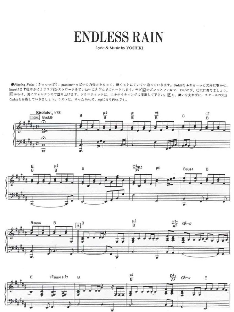 X Japan Endless Rain