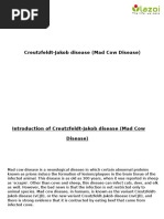 Creutzfeldt-Jakob Disease (Mad Cow Disease)