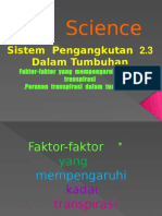 Faktor Pengaruhi Transpirasi