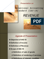 International Accounting Standard (IAS-18) : Revenue