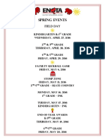 Spring Events Aprmay2016