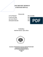CRS Spinal Anes