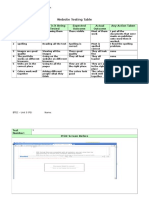 U3t4 Test Plan