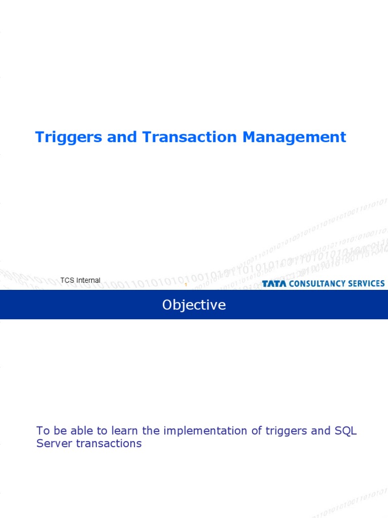 SQL Server Triggers & Transaction Management | PDF | Spelling ...