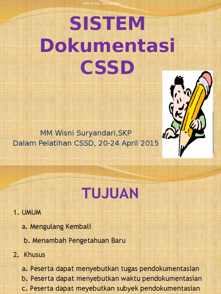 Panduan Dokumentasi CSSD Efektif | PDF