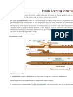 Flauta Crafting Dimensões