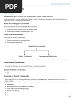 Constructor in Java