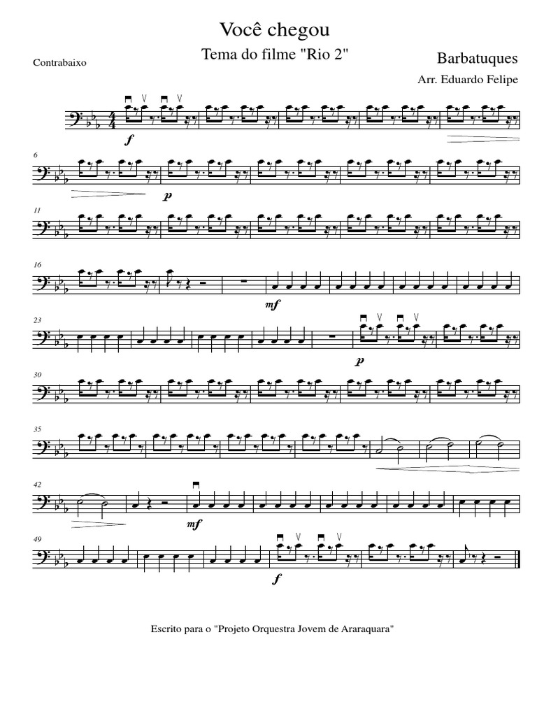 Voce Chegou Barbatuques Rio 2 Double Bass chegou barbatuques rio 2 double bass