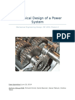 Mechanical Design of A Power System