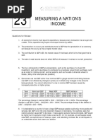 Measuring A Nation'S Income: Questions For Review