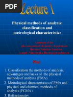 Physical Methods of Analysis