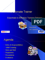 The Ultimate Trainer: Essentials To Effective Training Delivery