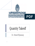 Quantity Takeoff: Dr. Ahmed Elyamany