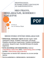 PR 4 - Medicinsko Pravo Deklaracije, Kodeksi I Zakletve