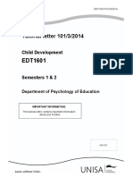 Tut 101 EDT1601 Child Development