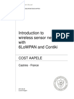 Introduction To Wireless Sensor Networks With 6lowpan and Contiki