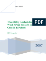 Report On Wind Power Potential in Crotia &amp Poland