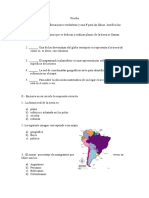 Prueba de Ciencias Sociales Unidad 1