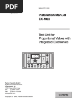 Installation Manual EX-M03: Test Unit For Proportional Valves With Integrated Electronics