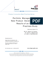 Portfolio Management For New Product Development: Results of An Industry Practices Study