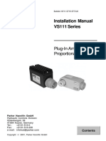 Installation Manual VS111 Series: Plug-In Amplifier For Proportional Valves