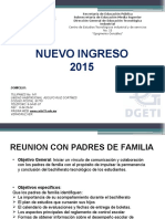 Presentación Nuevo Ingreso 2015 CETIS 15