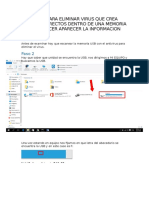 Tutorial Para Eliminar El Virus de Acceso Directo y Como Volver Aparecer La Informacion