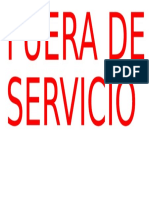 Fuera de Servicio