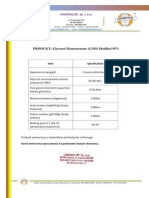 Glycerol Monostearate (GMS) Distilled 95% - Product Sheet