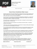 Download Robert Brown Establishes Water Inquiry by Shooters Fishers and Farmers Party SN305671851 doc pdf
