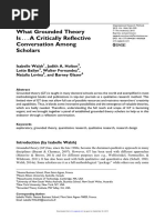Walsh et al. (2015) - What Grounded Theory Is... A Critically Reflective Conversation Among Scholars
