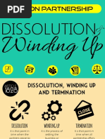 Law On Partnership & Corporation: Dissolution and Winding Up