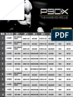 P90X Mass Schedule