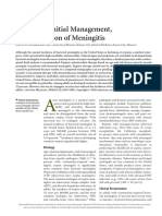 Diagnosis, Initial Management, and Prevention of Meningitis