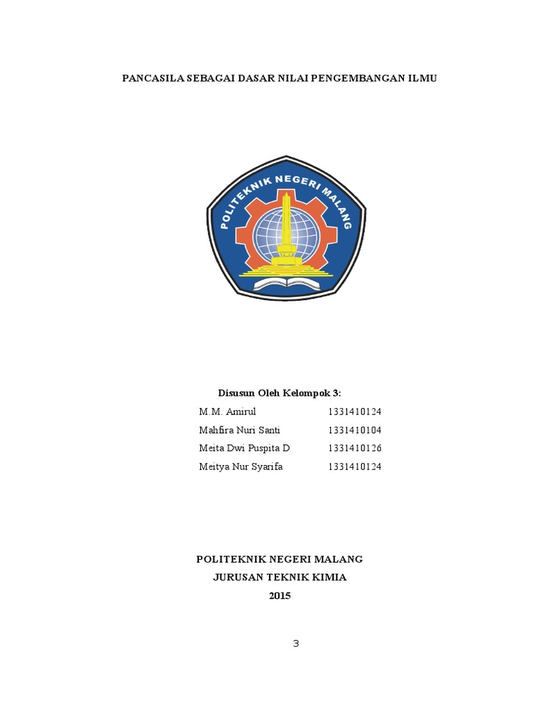 Pancasila Sebagai Dasar Nilai Pengembangan Ilmu | PDF