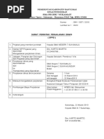 Contoh Surat Perintah Perjalanan Dinas