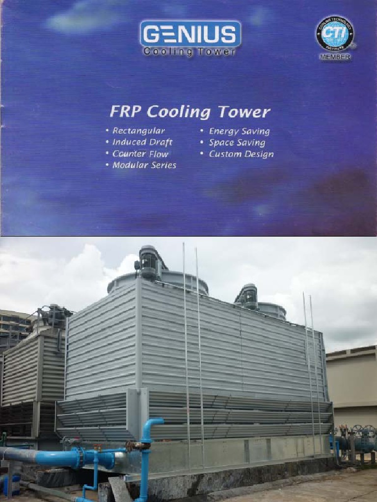 Cooling Tower (Genius) Mechanical Fan Fibre Reinforced Plastic