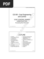 COST CONTROL DURING CONSTRUCTION-Forecasting Direct Field Labor (Compatibility Mode)