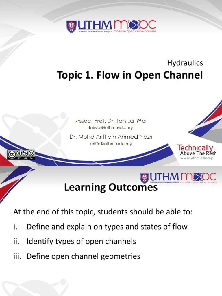 Types and Characteristics of Open Channel Flow | PDF