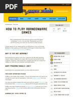 How To Play Abandonware Games