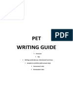 PET Writing Guide