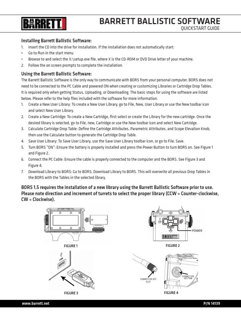 Barrett Ballistic Software Guide | PDF