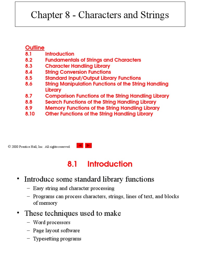 String and Character Handling in C | PDF | String (Computer Science ...