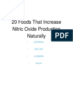 20 Foods That Increase Nitric Oxide Production Naturally