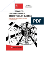 Umberto Eco: Odissea Nella Biblioteca Di Babele