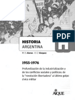 M. E. Alonso - E. C. Vázquez, Historia Argentina 1955-1976. Ed. Aique