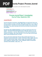 Download MYP Community Project Process Journal by Christopher Clark SN305728366 doc pdf
