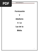 Adulterio y Fornicacion