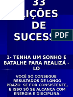 33 lições para ter sucesso