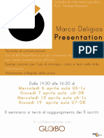 Marco Deligios, Presentation Skills